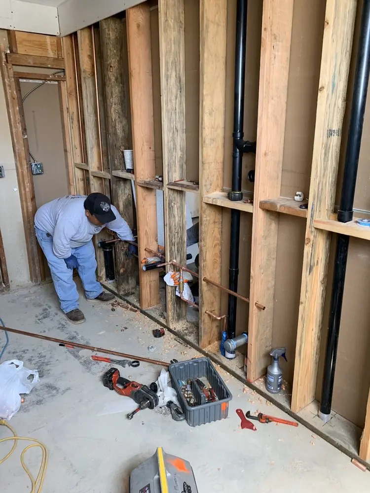 Commercial rough-in plumbing for Water Heater Replacement in Cimmeron Ranch